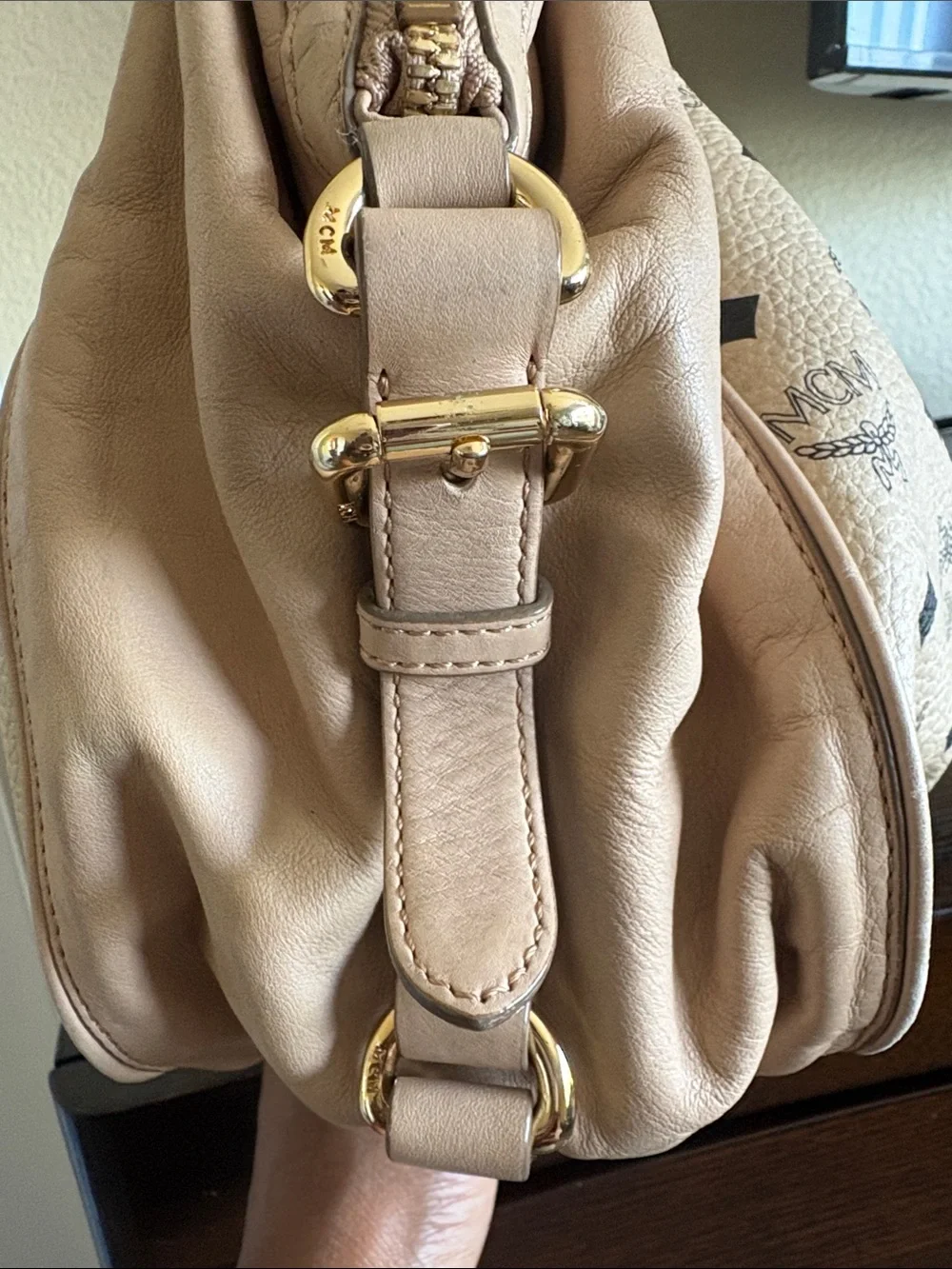 MCM beige cream
